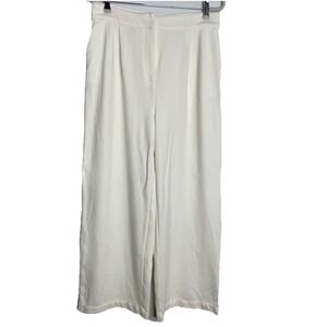 Bailey 44 Knit Wide Leg Cream Pants  Size Large Capsule Preppy Classic